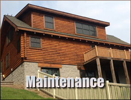  West End, North Carolina Log Home Maintenance
